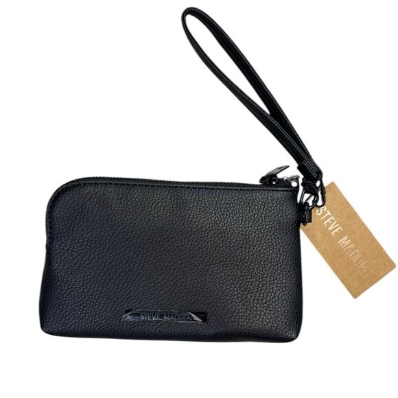 Steve Madden Women's Black BTrell Wristlet Clutch Bag NWT - Picture 1 of 7